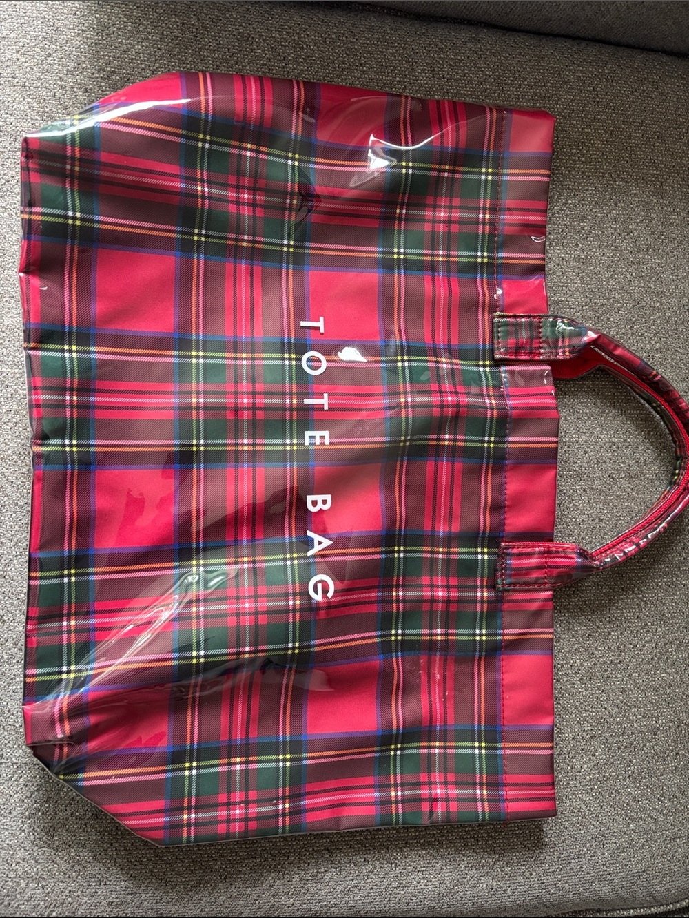Plaid Red Tote Bag - Tote Bag